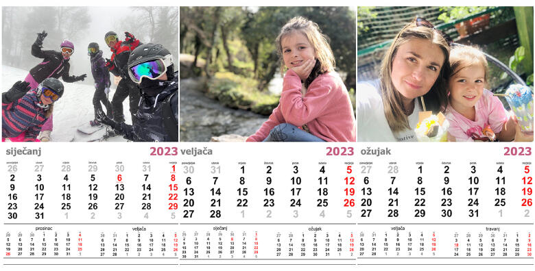 Personalizirani zidni kalendar -53%
