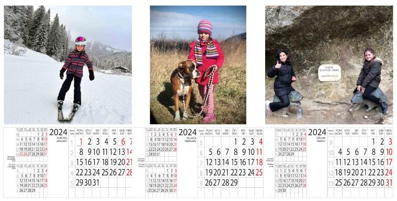 Personalizirani zidni kalendar – uljepšajte svaki mjesec 2024. godine kalendarom s vašim fotografijama