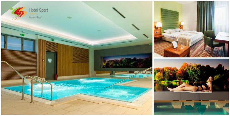 Wellness u Hotelu Sport 4* – 1 noćenje s doručkom za 2 osobe uz korištenje sauna, bazena i relax zone te aromamasaže u paru, piće dobrodošlice i kolač kuće od 389 kn!