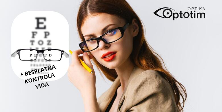 Ponuda dana: SAMO KOD NAS! Ekskluzivna ponuda Optike Optotim! Kompletne dioptrijske naočale + BESPLATNA kontrola vida (Optika Optotim)