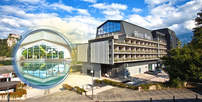 Ponuda dana: HOTEL PARK 4*, BLED - 1 ili 2 noćenja s polupansionom i neograničenim kupanjem za 2 osobe + gratis paket za 1 dijete do 7,99 godina u hotelu s pogledom na Julijske Alpe (Hotel Park 4*)