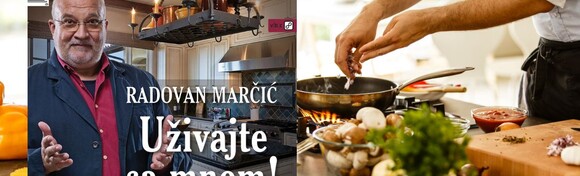 Marčić, Radovan: Uživajte sa mnom - 100 recepata vodećeg hrvatskog gastronoma! Knjiga priča o jadranskoj tradiciji, uz recepte koji otkrivaju nevjerojatnu raznolikost u detaljima
