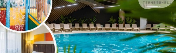 Obiteljski odmor u Hotelu Well 4* - 2 noćenja s polupansionom za dvoje i 1 dijete do 4,99 god. uz bazene Vodenog planeta, saune i bogati animacijski program u Termama Tuhelj