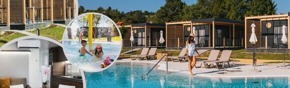 TERME TUHELJ - idilični odmor u luksuznim mobilnim kućicama uz 2 noćenja za do 6 osoba u Glamping Village 5* + neograničen ulaz u sve bazene Vodenog planeta