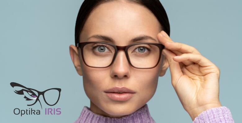 Ponuda dana: Kompletne dioptrijske naočale te okviri renomiranih marki po izboru uz gratis određivanje dioptrije u Optici Iris (Optika Iris)