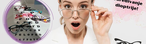 Kompletne dioptrijske naočale U POLA CIJENE! Progresivne i bifokalne leće te gratis određivanje dioptrije u Optici Iris - voucher u vrijednosti 9 € za popust od 50%