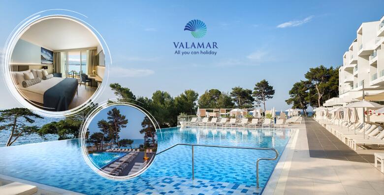 Ponuda dana: RAB, Valamar Carolina Hotel 4* tik do plaže - priuštite si idealni odmor uz 2 noćenja s polupansionom za 2 osobe, opuštanju uz bazene te korištenju fitnessa (Valamar Carolina Hotel 4*)