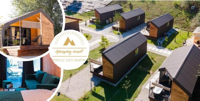 Proljeće u Glamping resortu Halicanum 4*, Toplice Sv.Martin - 1 ili 2 noći s doručkom za dvoje i 1 dijete uz infracrvenu saunu i kadu te finsku saunu