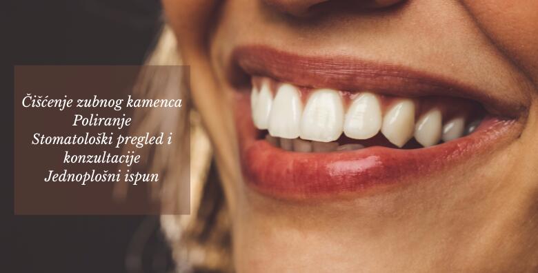 MEGA POPUST: 87% - Čišćenje zubnog kamenca, poliranje, stomatološki pregled i konzultacije te jednoplošni ispun u Ordinaciji dentalne medicine Mija Šintić (Ordinacija dentalne medicine Mija Šintić (Pištalo) dr. med. dent.)