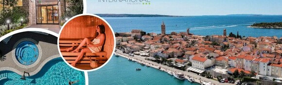 TOP TERMINI! Ljetovanje u Hotelu International 3*, Rab - 2, 3, 5 ili 7 noći s polupansionom za dvoje + GRATIS paket za 1 dijete do 5,99 godina uz korištenje bazena, whirpoola i sauna