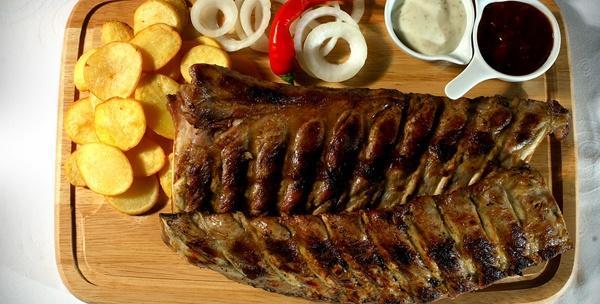 Rebarca 1kg, krumpir, luk, umaci i kruh za dvije osobe