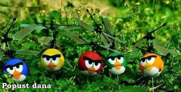 Angry birds helikopter uz uključenu dostavu