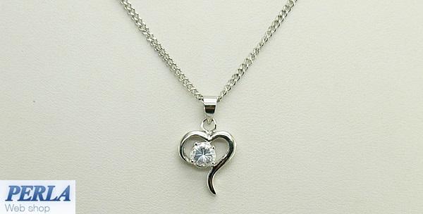 Lančić s kristalnim, keramičkim bijelim ili crvenim staklenim srcem od 19kn!