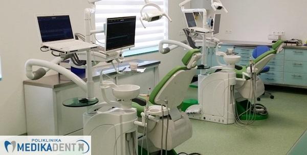 Plomba, čišćenje zubnog kamenca, pjeskarenje, fluoridacija i pregled  u Poliklinici Medikadent
