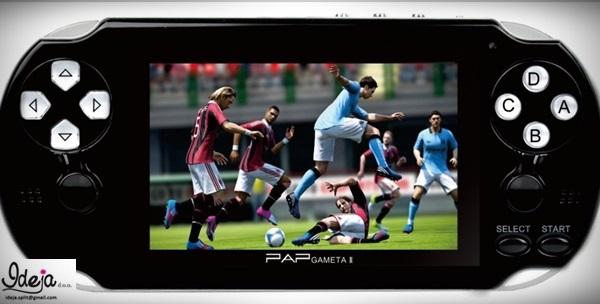 Igraća konzola PAP GAMETA II sa 100 učitanih igrica, zabava za djecu i odrasle za 298kn!