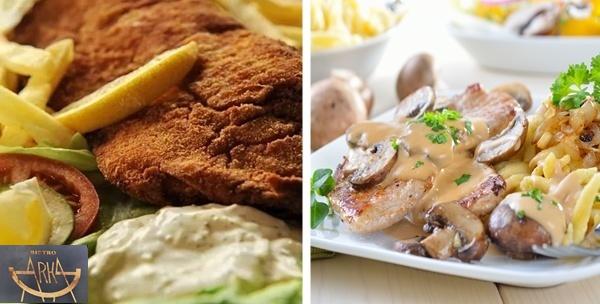 Zagrebački s pomfritom i lepinjom ili medaljoni s prilogom u umaku po izboru za dvoje od 49kn!