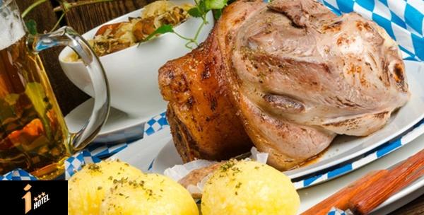 Svinjska koljenica ispod peke s pečenim krumpirom i povrćem za 2 osobe za 119kn!