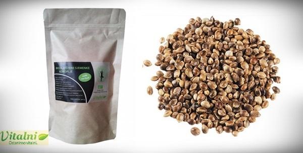 BIO oljuštene sjemenke konoplje, 2x300g za 110kn!