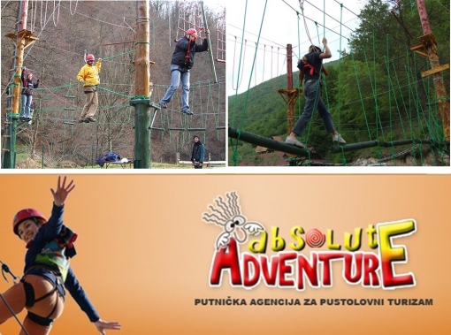 Apsolutna avantura za 2 osobe na 2 lokacije za 95kn umjesto 400kn - testirajte Vašu spretnost i snagu kroz Roping na Žumberku ili Pagu