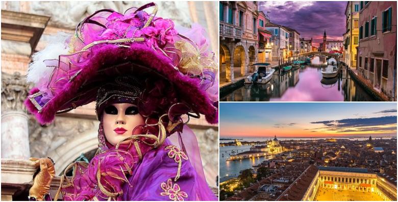 LAST MINUTE karneval u Veneciji - uživajte u karnevalskom ludilu, znamenitostima i ostalim ljepotama grada na vodi za 219 kn!