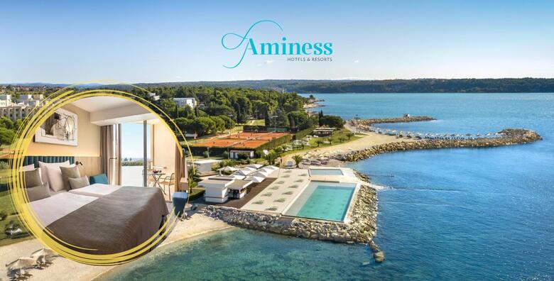 PREDSEZONA 2025. – obiteljski odmor u Hotelu Maestral 4* by Aminess, Novigrad – 2 noćenja s polupansionom za 2 odraslih i 1 dijete uz korištenje bazena, fitnessa i igraonice