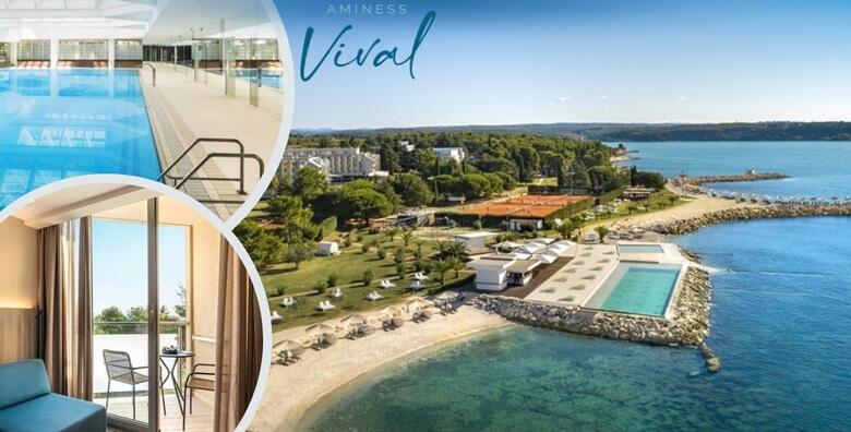 POSEBNA PONUDA! Proljetni odmor u Aminess Vival Maestral Hotelu 4*, Novigrad!2 noćenja s polupansionom za 2 odraslih i 1 dijete uz korištenje bazena i igraonice