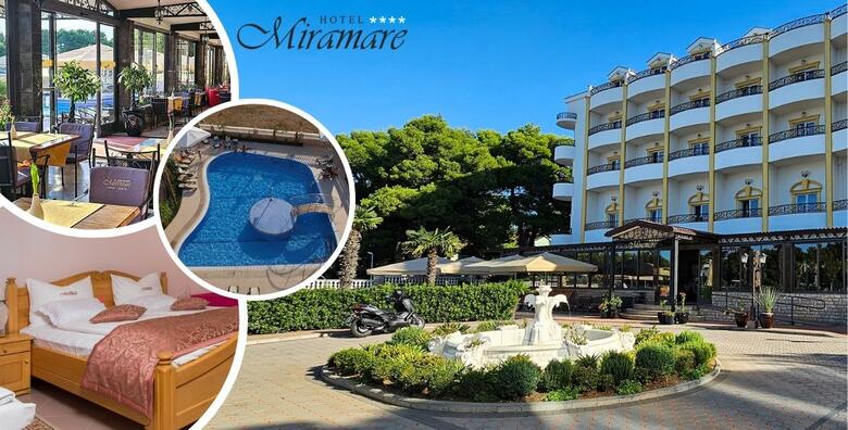 OBITELJSKO LJETOVANJE, Hotel Miramare 4* - top termini u Vodicama uz 7 noćenja s polupansionom za 2 odrasle osobe i do 3 djece uz korištenje vanjskog bazena i teretane