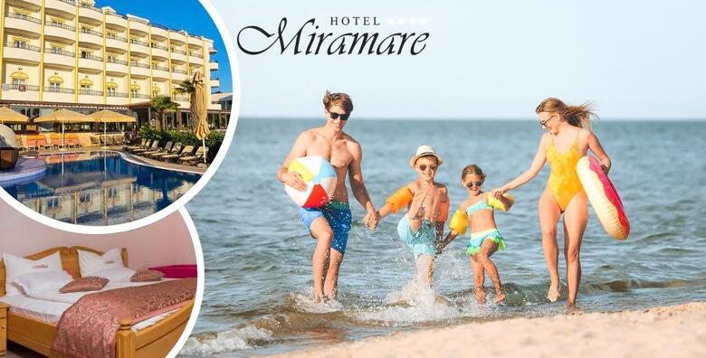 POČETAK LJETA U VODICAMA - 2 noćenja s polupansionom za 2 odrasle osobe + GRATIS paket za 1 dijete do 11,99 god. i 1 dijete do 4,99 god. u Hotelu Miramare 4*