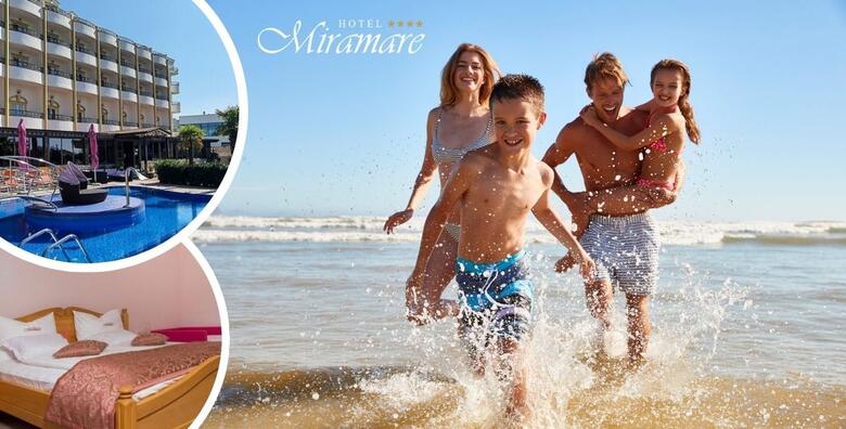 VODICE, Hotel Miramare 4* - obiteljsko ljetovanje uz 3 noćenja s polupansionom za 2 odrasle osobe + GRATIS paket za 1 dijete do 11,99 godina i 1 dijete do 4,99 godina