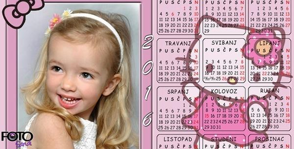 Personalizirani kalendar za 12 mjeseci - birajte predložak ili svoju fotografiju za 49kn!
