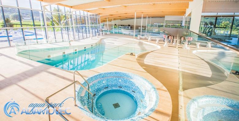 Aquapark Adamovec - wellness za dvoje uz noćno kupanje, spa oazu, grill platu i vino