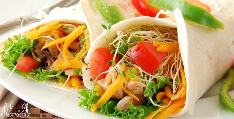 Meksička plata za troje - tortilje, burrito, hrustavci, umak