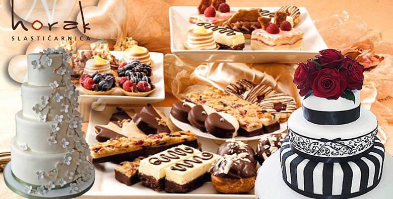 Torta i 10kg mješanih kolača za do 100 osoba iz Slastičarnice Horak za 1.250kn!