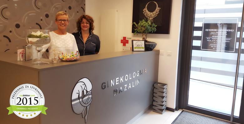 Ginekološki pregled, papa test i color doppler UZV u ordinaciji dr. med. Tihane Mazalin za 295 kn!