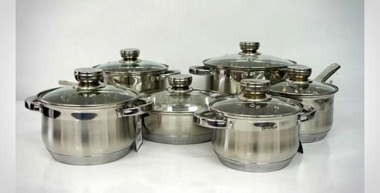 Set inox posuđa, 12 dijelova -76% HR