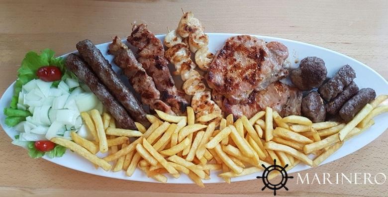 Ćevapi, kotleti, ražnjići, mesni uštipci, prilozi