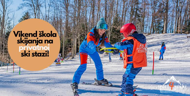 EKSKLUZIVNO! Vikend škola skijanja na PRIVATNOJ skijaškoj stazi na Sljemenu - 2 dana nezaboravnog iskustva za djecu od 7god nadalje i odrasle by Sport4you.hr