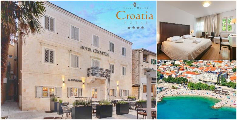Ponuda dana: Baška Voda - opustite se u početku ljeta uz 2 noćenja s doručkom za 2 osobe + gratis smještaj za 1 dijete do 2,99 godina u predivnom Hotelu Croatia 4* za 1.465 kn! (Croatia Hotel 4*)