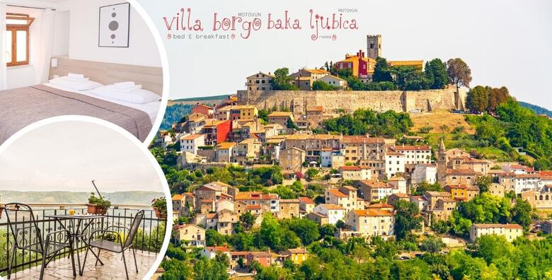 Ponuda dana: MOTOVUN - oduševite se najljepšim pogledom na Istru sa samog vrha Motovuna uz 2 noćenja s doručkom za dvije osobe u sobama Villa Borgo B&B 3* ili Baka Ljubica 3* (Villa Borgo B&B 3* i sobe Baka Ljubica 3*)