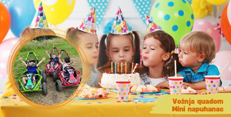PROSLAVA DJEČJEG ROĐENDANA – zabavna vožnja dječjim quadom i uživanje na mini napuhancu u Staroj Vodenici uz ukusan glavni obrok, sokove, grickalice i Ledo tortu