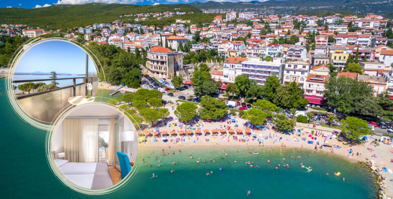 CRIKVENICA - uživanje u suncu i moru u šarmantnom Hotelu Zagreb na glavnoj gradskoj šetnici preko puta plaže