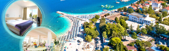 SELCE - upijte zrake sunca na jednoj od najljepših plaža rivijere i odmorite u simpatičnom Hotelu Slaven 3*