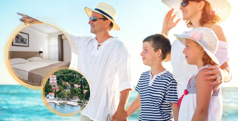 Ponuda dana: Ususret ljetu na Krku, Omišalj - obiteljski odmor u blizini plaže uz 2 do 7 noćenja s polupansionom za 2 osobe i 2 djece do 11,99 godina u Pansionu Delfin 3* (Pansion Delfin 3*)