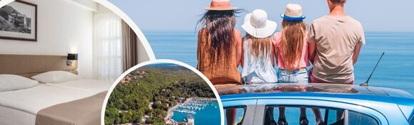 EKSKLUZIVNA PONUDA! Obiteljski odmor za kraj ljeta na otoku Krku - 2 noćenja s polupansionom za 2 odrasle osobe + GRATIS paket za 2 djece u Hotelu Delfin 3*