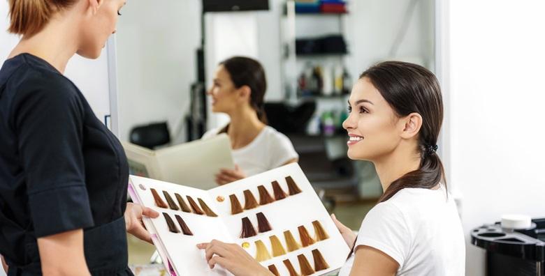 Pramenovi ili bojanje uz šišanje i fen frizuru za 219 kn!