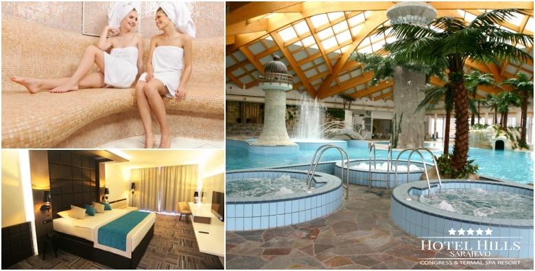 Ponuda dana: Proljetni wellness u Sarajevu, Hotel Hills 5* - opustite se u termalnoj rivijeri Ilidža, najvećem termalnom kompleksu u regiji, 2 noćenja s doručkom za 2 osobe! (Hotel Hills*****)