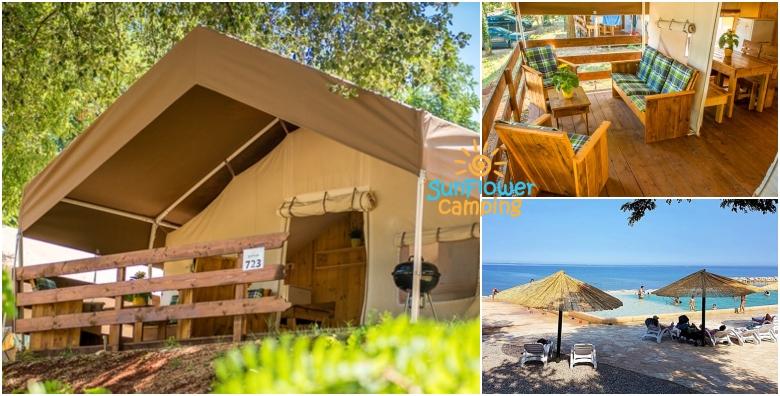 Glamping Istra 4* - 1 noćenje u luksuznim šatorima za 5 osoba od 337 kn!