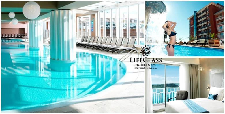 Ponuda dana: Wellness u Portorožu - luksuz u LifeClass hotelima 4* uz ulaz u terme i saune! 2 noćenja s doručkom ili polupansionom za dvoje od 1.200 kn! (LifeClass Hotels & Spa)
