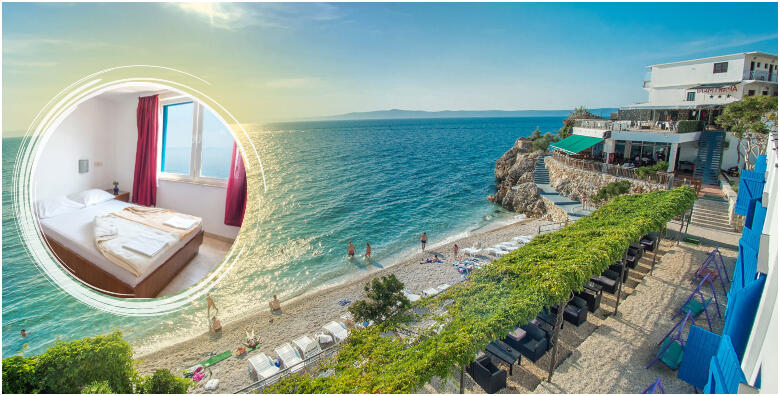 Ponuda dana: MAKARSKA, ŠPICA SEZONE - uživancija uz 3, 4 ili 7 noćenja s polupansionom za 2 osobe + gratis smještaj za 1 dijete do 3 godine u Beach Hotelu Plaža 3* na samoj plaži od 2.647 kn! (Hotel Plaža 3*)