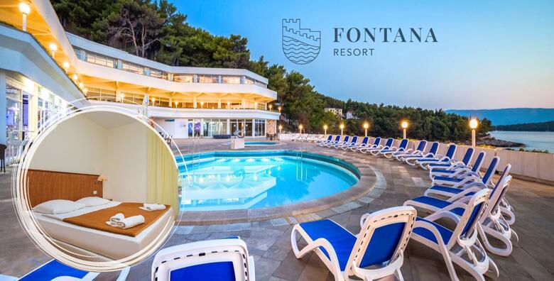 Ponuda dana: Jelsa, Hvar - odmor na otoku s više od 2700 sunčanih sati uz 2, 3 ili 7 noćenja s polupansionom za dvoje + gratis paket za dijete do 11,99 godina u Fontana Resortu 2* (Fontana Resort 2*)